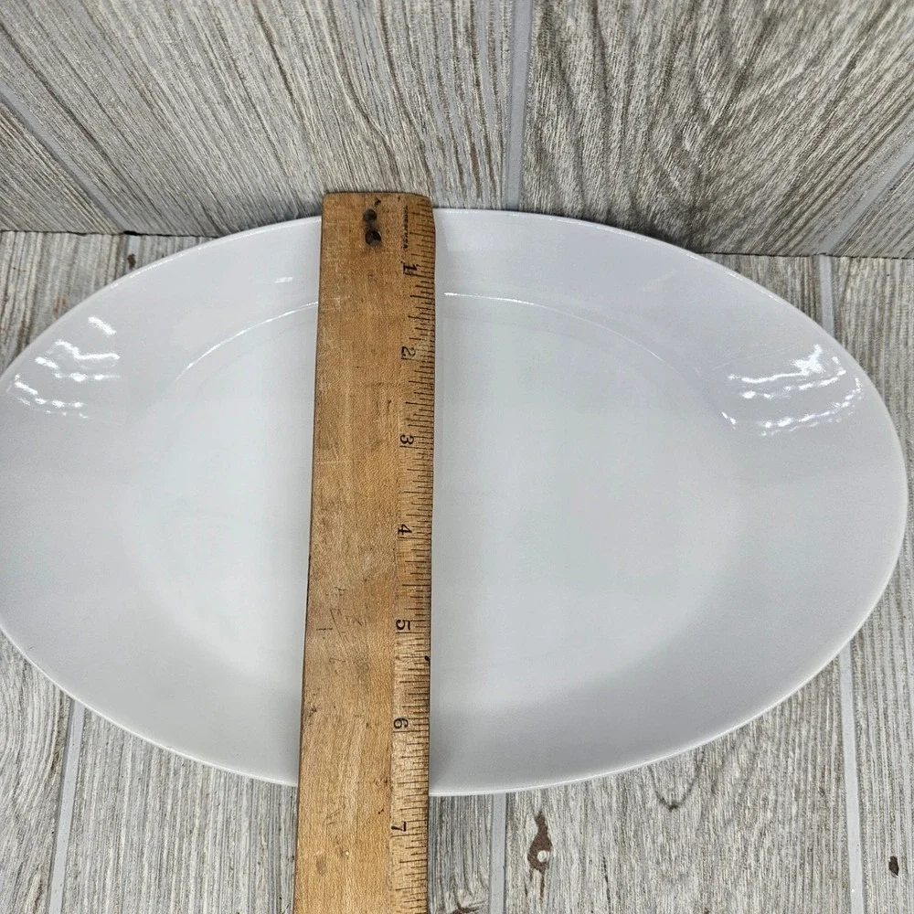 Arzberg White Porcelain Oval Serving Platter‎ 10.5 Inch Germany Minimalist MCM
